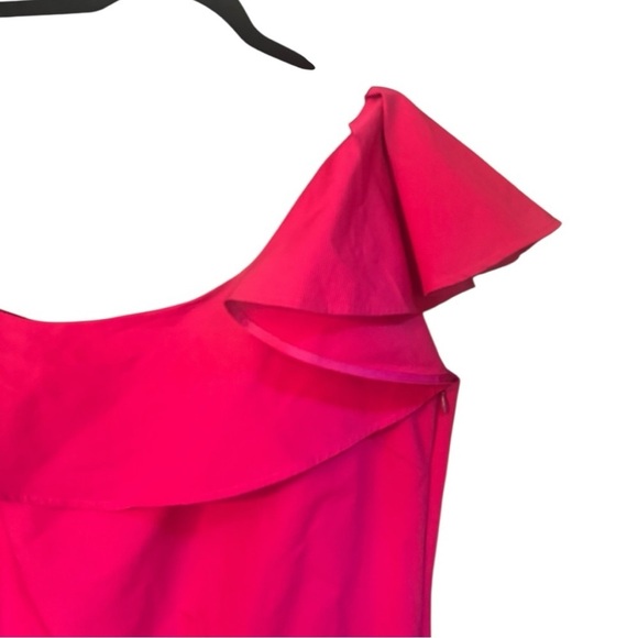 NWT Tara Jarmon Pink One Shoulder Dress EU Size 36 (US Size 6) - Picture 6 of 10